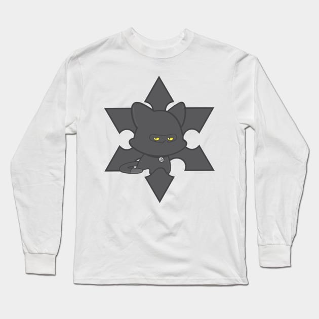 Ninja kitten Long Sleeve T-Shirt by FunawayHit